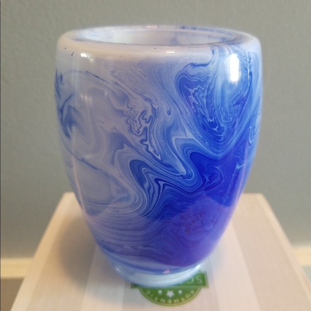 Scentsy Blue Watercolor Mini Scent Warmer Plug in